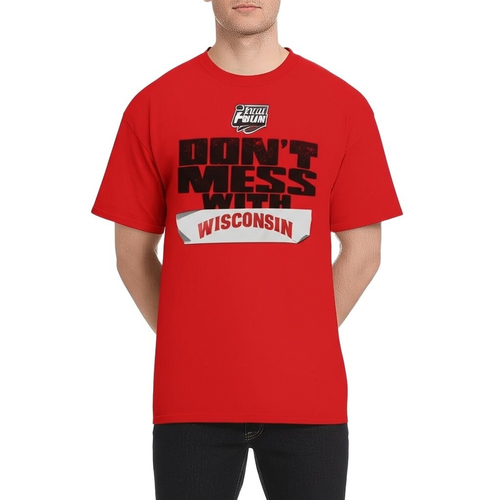 NCAA Final Four 2014 North Texas T-Shirt Mens‎ XL Red Wisconsin Fan Apparel